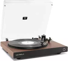 „Victrola VPT-1520-WLN-INT“ bangų patefonas, rudas