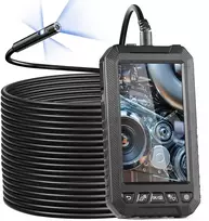Endoskopo kamera Luce boroskopas a trigubu lęšiu con kabeliu 15 m Scheda 32GB ekranu 127 mm 1080P Luci LED Telecamera a Serpente Impermeabile IP67 Idraulica Telecamera per Ispezione