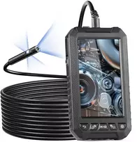Endoskopo kamera Luce boroskopas a trigubu lęšiu con kabeliu 5 m Scheda 32GB ekranu 127 mm 1080P Luci LED Telecamera a Serpente Impermeabile IP67 Idraulica Telecamera per Ispezione