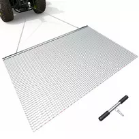 Tempiamas grandininis grėblys-tinklas laukams 201x122 cm cinkuoto plieno
