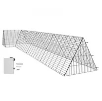 Vištidės tunelinis aptvaras 400x100x615 cm su kampiniais rėmais