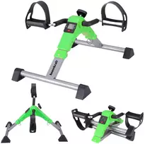Bauerkraft Sulankstomas treniruoklis dviračiui, reabilitacinis, rotorinis, 2in1, LCD ekranas, žalias
