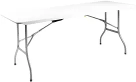Bauerkraft Didelis sulankstomas lagaminas sodo banketinis maitinimo stalas 180 cm