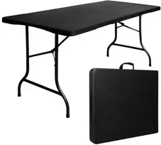 Bauerkraft Didelis sulankstomas sodo banketinis maitinimo stalas medinis lagaminas 180 cm