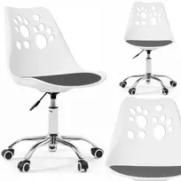 Bauerkraft Ergonomiška pasukama biuro kėdė vaikams balta-pilka