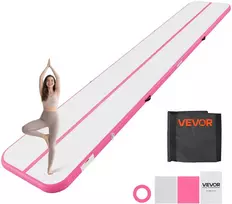 VEVOR Pripučiama gimnastikos air mat 6 m, rožinė