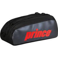 PRINCE tour 3 skyrių juoda/ryški raudona teniso krepšys