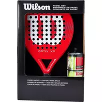 Padelio teniso raketės komplektas WILSON + Optix XP kamuolėlių tūbelė
