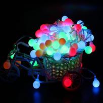 LED girlianda Kalėdinė girlianda Maitinimas baterijomis Rutulio formos pasakų girlianda Dekoratyvinė lempa 1.5m  battery blue