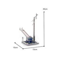 Falcon Launch Pad Saturn V Scale MOC Building Block Set Falcon 9 Rocket Space Satellite Vehicle Children's Gift gray