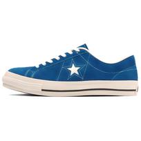 Converse One Star J Suede Comfortable Simple Durable Lightweight Low Top Canvas Shoes Unisex Sneakers Blue 35200670 39.5 blue