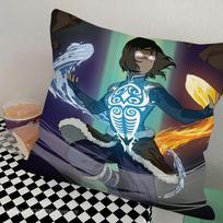 The L-Legend of K-Korra Animation Pillow Case Square Pillow Bedroom Sofa Leisure Comfort Cushion Car Living Room Home Decoration 16x16Inch