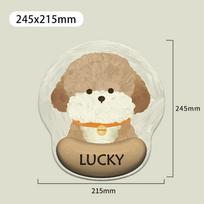 Cute Dog Wrist Rest Mouse Pad Ergonomic Memory Foam Hand Support Mouse Mat Non Slip Comfortable Gaming Mousepad Universal smėlis