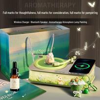 Multifunction Aromatherapy Lamp with Bluetooth Speaker & Wireless Charger