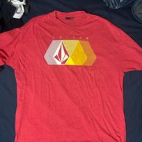 Vintage Volcom Stone Graphic Men's Red Unisex T-Shirt XXL