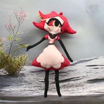 Hazbin Hotel Vox ir Alastor lankstūs pliušiniai lėliai su lanksčiu vieliniu skeletu, sukinėjama anime figūrėlė, kambario dekoracija, dovanos gray
