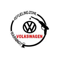 Automobilio emblemos Vinilinės Atspindinčios Kuro Bako Dangtelio Lipdukai Decal Aksesuarai Volkswagen CC Polo 6R Golf 4 5 6 7 MK7 MK4 MK6 Passat B6 B8 T4 T5 Tiguan juoda