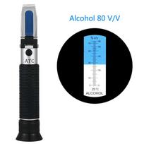 Alcohol Refractometer Alcoholometer 0~80%V/V Handheld Tool Spirits Tester Meter