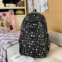 Schoolbag large-capacity schoolbag female new junior high school student college student high-value star backpack versatile leisure travel backpack Without accessories balta