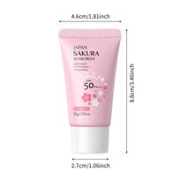 LAIKOU Sakura Sunscreen Cream SPF50+ UV Protection Face Body Refreshing Waterproof Moisturizing Concealer 30g 30g