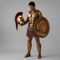 Senovės Graikijos Spartiečių Warrior Kostiumo Rinkinys su Šalmu, Skydo ir Blauzdotuvėmis | Istorinis Cosplay Apranga Suaugusiems "S", "M", "L", "XL", "XXL".