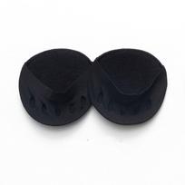Penkių pirštų priekinės pėdos pagalvėlės moterims aukštakulniai, pusiau vidpadžiai, nuospaudos. 1 pair juoda