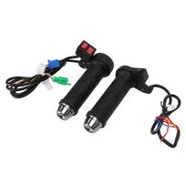 1 pora elektrinio šildymo vairo rankenėlių, universali, penkių greičių, reguliuojama temperatūra, 22 mm, motociklo rankenos ATV transporto priemonėms