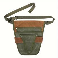 Multifunctional Gardening Tool Belt Bag - Canvas Tool Bag, Portable, Durable, Unisex, Multi-Pocket Storage Tool Waist Bag brown