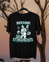 26 Rare Nick Lowe & Los Straitjackets 2020 Band T-Shirt Black S to 5XL TMB1687 Unisex T-Shirt M