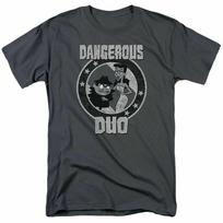 26 Rocky & Bullwinkle Dangerous T Shirt Mens Licensed Merch Boris Natasha Charcoal Unisex T-Shirt XXL