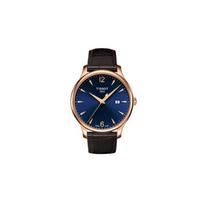 TISSOT Junya Kolekcija Kvarcinis Mechanizmas Vyriški Laikrodžiai Laikrodis 42mm Mėlynas Ciferblatas Nerūdijančio Plieno Korpusas Odinė Apyrankė T063.610.36.047.00 Blue blue