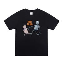 Robot Dreams Cartoon Print Graphic T-shirt Men's and Women's Short Sleeve T-shirt Men's Clothing Streetwear S