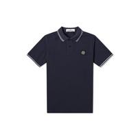 Stone Island Ss21 Stretch Shearling Polo Shirt Men Polo Shirts Navy-Blue 101522S18-V0020 S