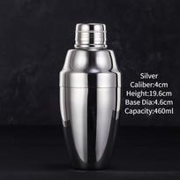 Engraving Vintage Bar Cocktail Shaker Stainless Steel Cocktail Boston Shaker Bartender Tools  Bar Tools For Home And Bar gray