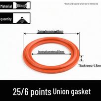 Silicone Union Seal Ring Gasket for Water Pipe Joint (20, 25, 32, 40 mm) red