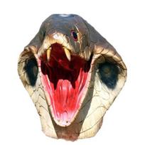 Vakarėlio kobros kostiumas Realistiškas kobros galvos kaukė Helovino latekso gyvūno gyvatės kaukė Cosplay karnavalinio vakarėlio reikmenys Snake