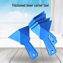 Plastic Inner and Outer Corner Trowel Putty Tool - ABS Thickened Version for Corner Repair blue