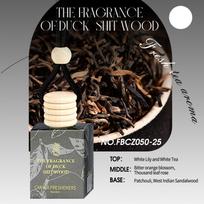 Natural Wood Hanging Car Air Freshener, Long-Lasting Scent, Odor Eliminator for Car, Home, Office, 8ml, Easy to Use One Size gray