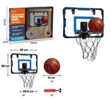 Children's Wall-Mounted Basketball Hoop with Lights & Sound - Indoor/Outdoor, No Drilling Required gray