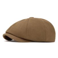 Unisex Autumn/Winter British Newsboy Cap – Versatile Flat Cap, Warm Beret, Painter Hat, Men's & Women's Baseball Cap Adjustable brown
