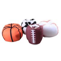 Storage Bean Bag Chair 18 Inch Beanbag Cover with Zipper for Kids Plush Toys Game Play black