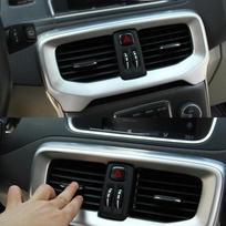 Volvo V40 interjero konsolės oro kondicionieriaus angos dekoratyvinis dangtelis Apdailos juostelė Nerūdijančio plieno Automobilio stilius One Size juoda