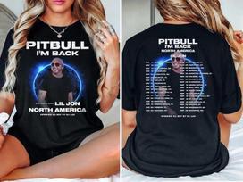 Pitbull I'm Back North America Tour 2026 T-Shirt XXL