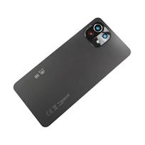 A+ Galinio stiklo dangtelis Xiaomi 11 Lite , Galinių durelių keitimas Kietas akumuliatorius, Galinio korpuso dangtelis Mi 11 Lite 5G NE Black 5G MFF 2021