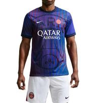 Nike Dri-FIT Futbolo Paris Saint-Germain Išvykos Marškinėliai Trumpomis Rankovėmis Patogūs Drėgmę Sugeriantys Prieš Varžybas Futbolo Marškinėliai Žaidėjo Versija Vyrams viršutiniai drabužiai IQ6913-420 M black