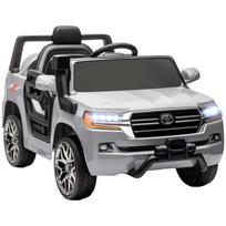 Elektrinis automobilis vaikams +3 metai Toyota LAND CRUISER su 12V baterija, nuotolinio valdymo pulteliu ir MP3 muzika, pilkas 107 x 65 x 55.5 cm