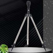 360 Rotary Irrigation Sprinkler Head With Tripod Telescopic Support Automatic Rotating Sprayer Garden Watering Sprinkler Head