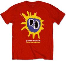 Primal Scream Screamadelica Raudoni marškinėliai OFICIALŪS 2XL yellow