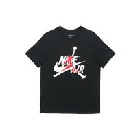 Jordan Air T Shirts Men's Black Crew Neck Moderate Straight Fit DH9493-010 XS juoda
