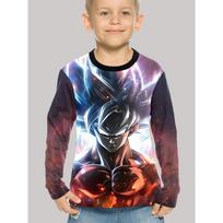 Children's Dragon Ball Series 3D Digital Printed Boys' Fun and Fashionable Round Neck Long Sleeve T-shirt 100